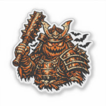 Abóbora Shogun — Guerreiro Samurai Vintage de Hall