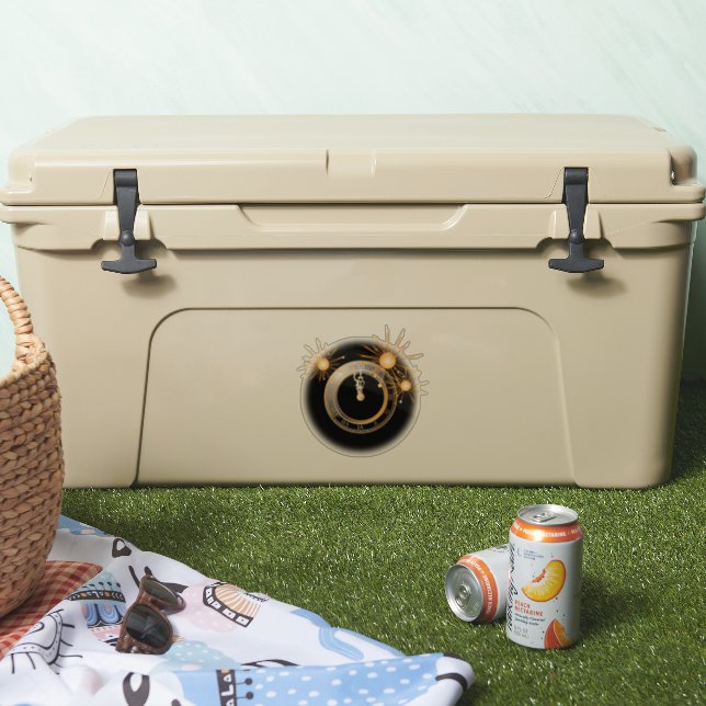 Adesivo Abrace a vitória do ano novo - a felicidade da con (Refrigerador)