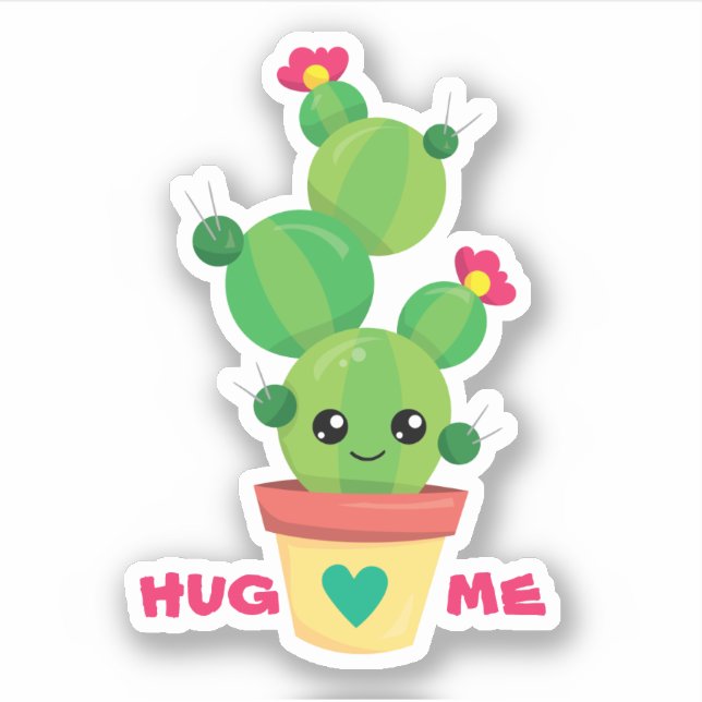 Cactus kawaii  Arte com cactos, Cactos desenho, Adesivos bonitos