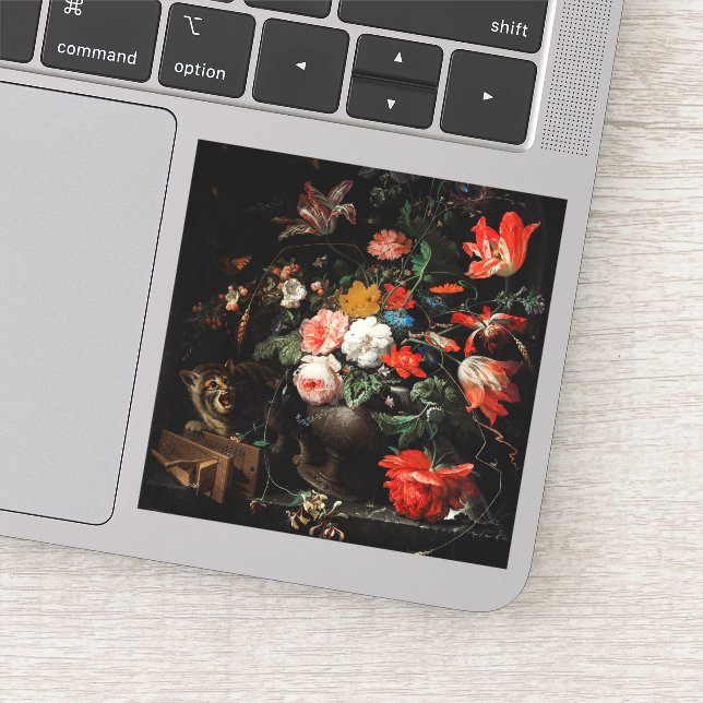 Adesivo Abraham Mignon O Buquê Invertido. Floral (Detalhe)