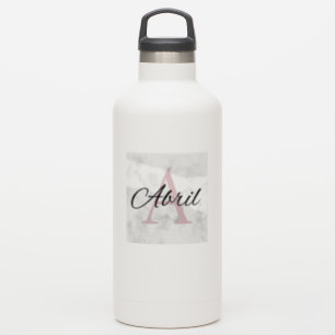 Adesivo Abril Marble Monograma Inital Girls Personalizadas