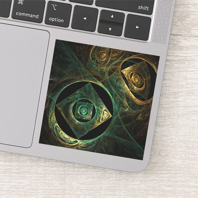 Adesivo Abstrato de arte de vibrações mágicas (Detalhe)