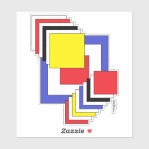 Adesivo Abstrato quadrados