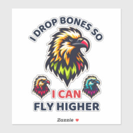 Adesivo Abutre-barbudo-simbolizando força e raridade