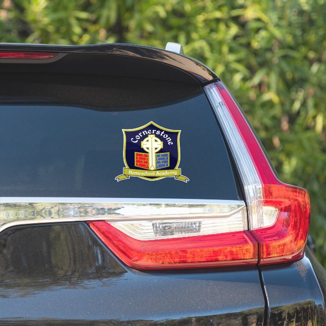 Adesivo Academia Homeschool Cornerstone (Lado do carro)