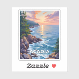 Adesivo Acadia National Park | Maine Painting Travel Art