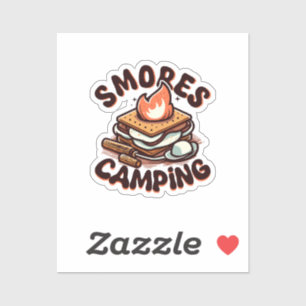Adesivo acampamento de smores