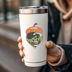 Adesivo Acampamento desconhecido das terras selvagens   Au