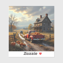 Adesivo Ação de Graças no campo