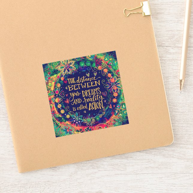 Adesivo Ação Encorajar a Bonito Inspirividade (Notebook)