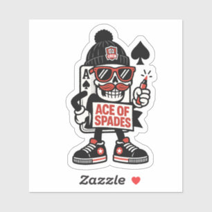Adesivo Ace de Spades Street Mascot - Pro Grind Edition