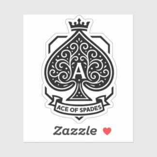 Adesivo Ace of Spades Crest — Filigre Crowado