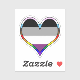 Adesivo Ace Pride Heart Sticker