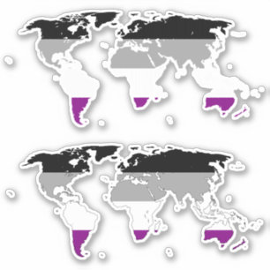 Adesivo Ace Pride - Mapa do World Sticker