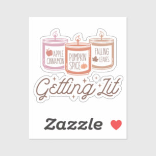 Adesivo Acendendo as velas de queda