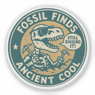Adesivo Achados Fósseis Revelam Arqueologia Antiga do Resf