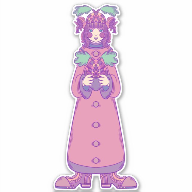 Adesivo Acorn Girl (Frente)