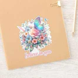 ADESIVO ACREDITE EM VOCÊ, AFIRMAÇÃO DIARIAMENTE POSITIVA