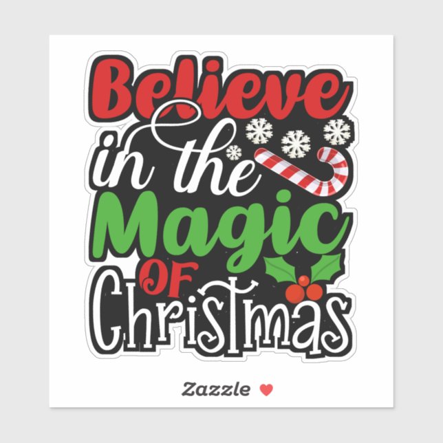 Adesivo Acredite na Mágica do Natal-82301 (Folha)