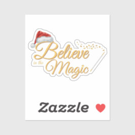 Adesivo Acredite no Design de Feriado Mágico