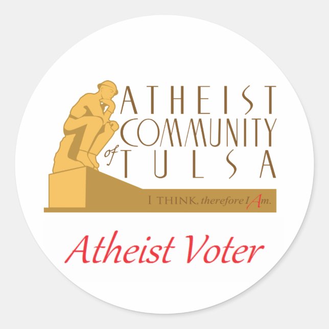 Adesivo ACT "Atheist Voter" (Frente)