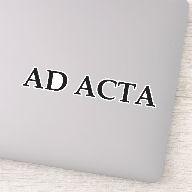 Adesivo Ad acta (Detalhe)