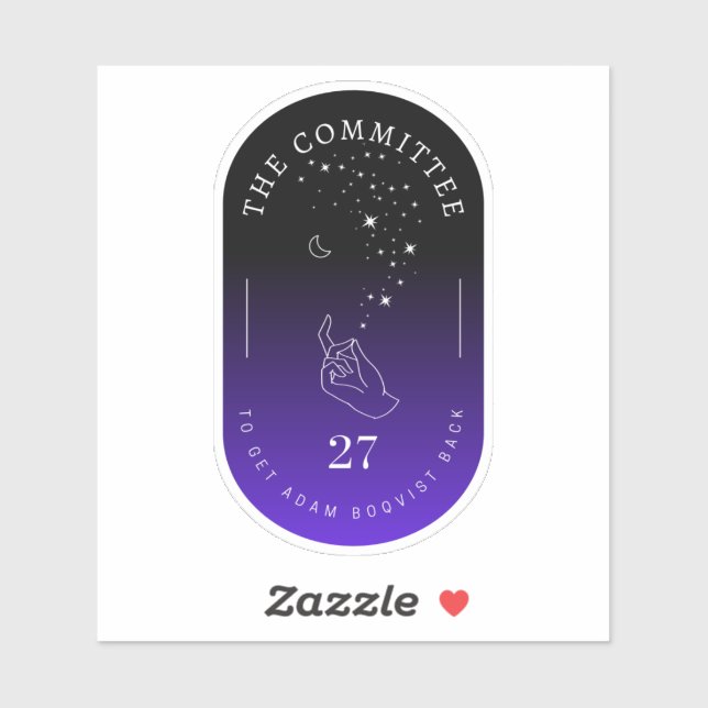 Adesivo Adam Boqvist Back Twilight Sticker (Folha)