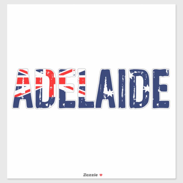Adesivo Adelaide Austrália (Folha)