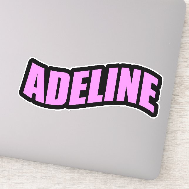 Adesivo Adeline nome pessoal (Detalhe)