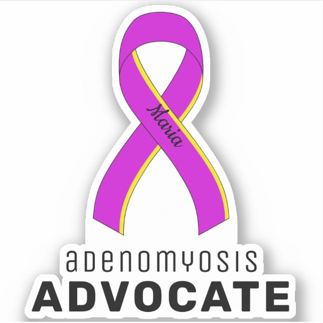 Adesivo Adenomiose Advocate para vinilo (Frente)