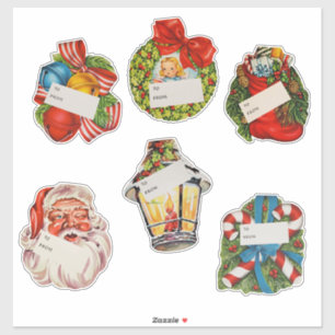 Adesivo Adesivos/Etquetas de Natal Antigos XL