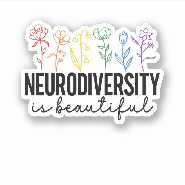 Adesivo ADHD, Amante de plantas, Autism aba, Saúde mental (Frente)