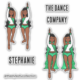 Adesivo Adicionar Maiorette / Dancer Stickers Green Spark