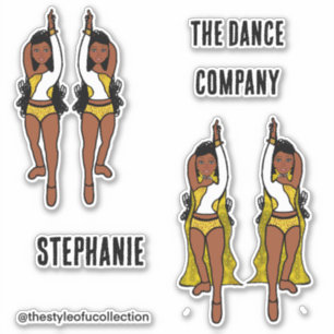 Adesivo Adicionar Nomes Maiorette / Dancer Stickers Red Sp