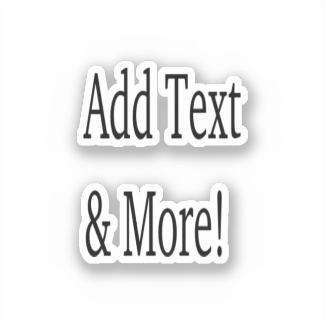 Adesivo Adicionar texto e mais! Personalizar seu próprio p (Frente)