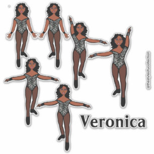 Adesivo Adicionar um nome Dancer Sticker Black Animal A