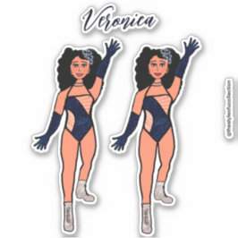 Adesivo Adicionar um nome Dancer Sticker Indigo & Diamante