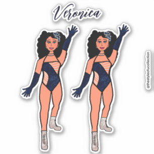 Adesivo Adicionar um nome Dancer Sticker Indigo & Diamante