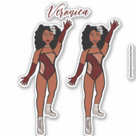 Adesivo Adicionar um nome Dancer Sticker Merlot & Diamante