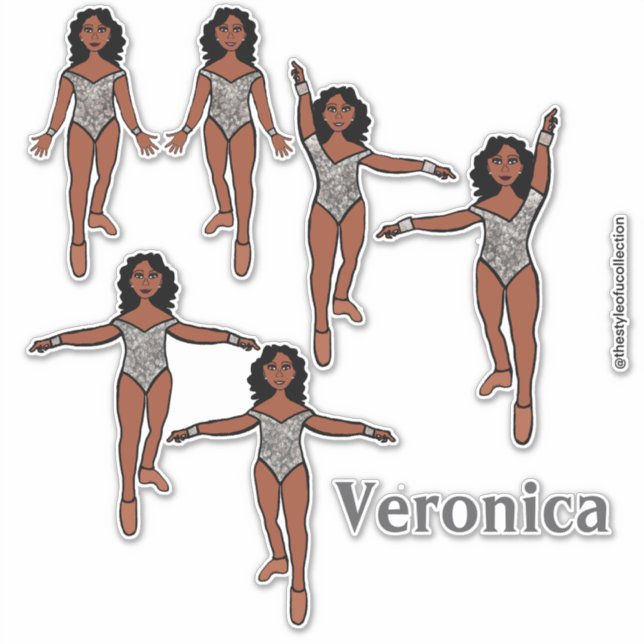 Adesivo Adicionar um nome Dancer Sticker Silver Animal A (Frente)