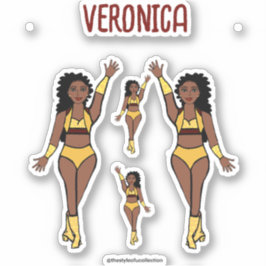 Adesivo Adicionar um nome Dancer Stickers Dourado / Cherry