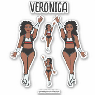 Adesivo Adicionar um nome Dancer Stickers Vermelho / Preto