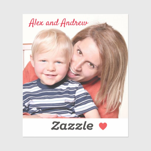 Adesivo Adicione facilmente sua imagem e seu texto (Folha)