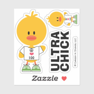 Adesivo Adicione seu próprio Pintinho Ultra Runner à distâ