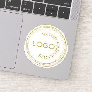 Adesivo Adicione sua empresa de promocional de logotipo