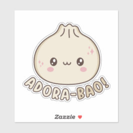 Adesivo Adora-Bao Cute Kawaii Bao Dumpling Pun Lover