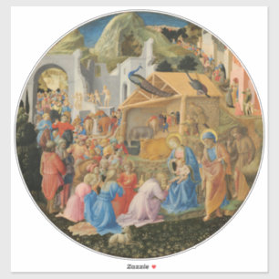 Adesivo Adoração dos Magos por Fra Angelico e Filippo 