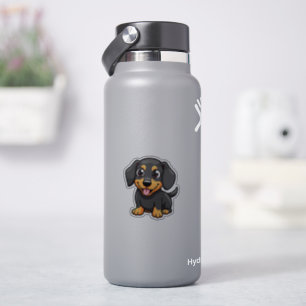 Adesivo Adorável Dachshund, Kawaii Charmer, Pequeno