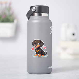 Adesivo Adorável Dachshund, Kawaii Cutie, Pequeno