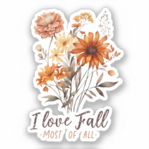 Adesivo Adoro Cair Maioria de Todos - Folhagem de outono